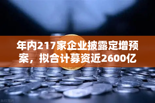 年内217家企业披露定增预案，拟合计募资近2600亿，市场流动性压力测试