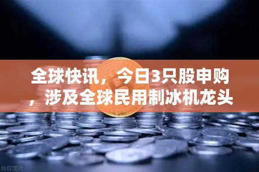 全球快讯,今日3只股申购,涉及全球民用制冰机龙头-第1张图片-欧易交易所 全球快讯,今日3只股申购,涉及全球民用制冰机龙头-第1张图片-欧易交易所